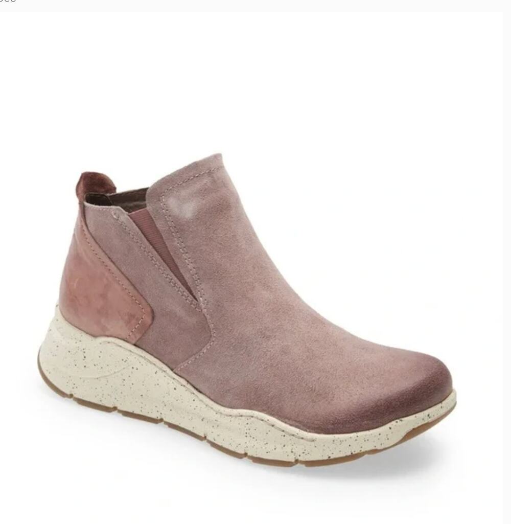 Bionica Ortholite All Weather Oana Boot 6.5 Lilac Suede Bootie Sneaker Travel